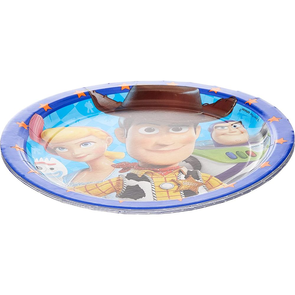 Party Centre - Disney Toy Story 4 Round Paper Plates 9" 8pcs