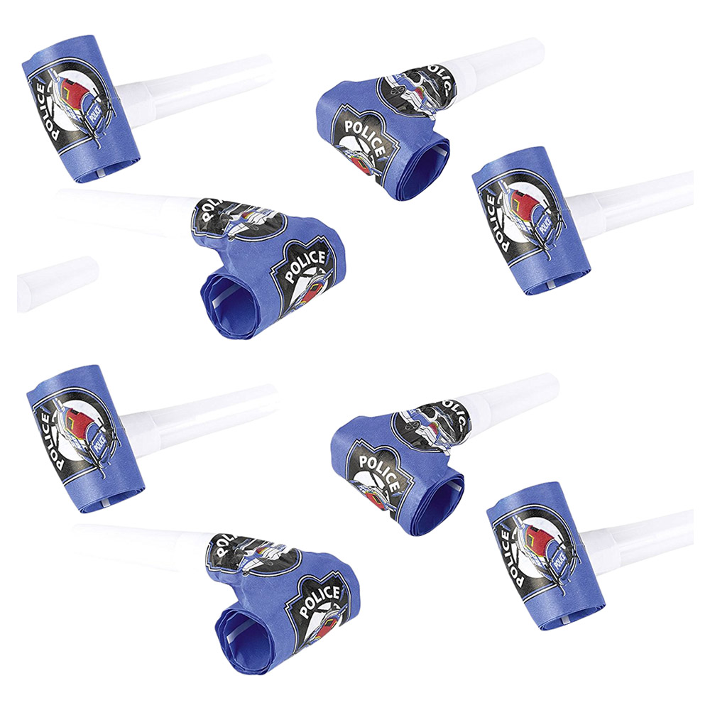 Party Centre - Police Blowouts (8pcs)