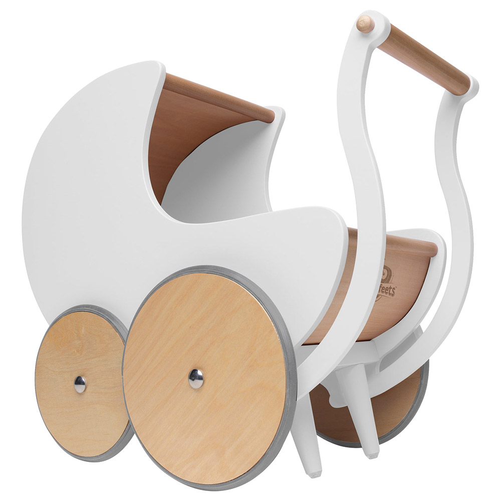 Kinderfeets - Wooden Pram & Walker - White