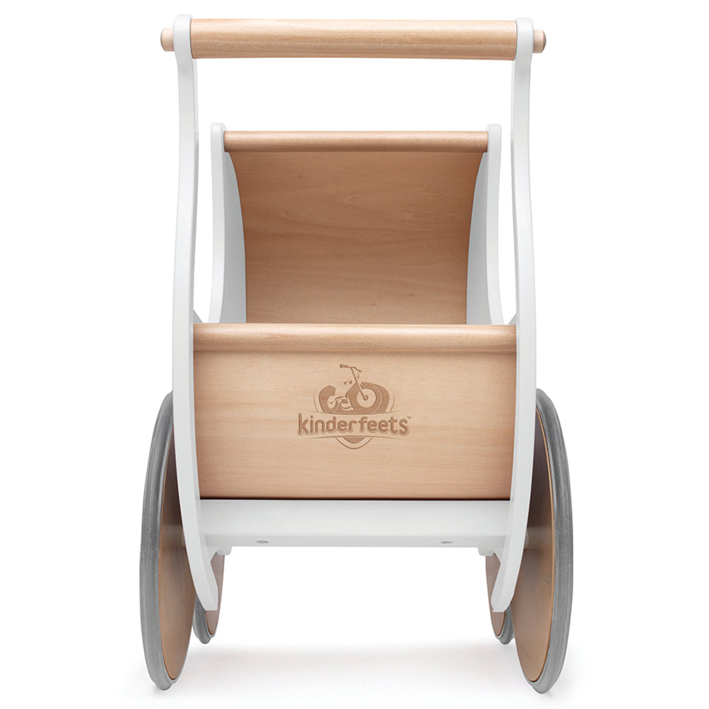 Kinderfeets - Wooden Pram & Walker - White
