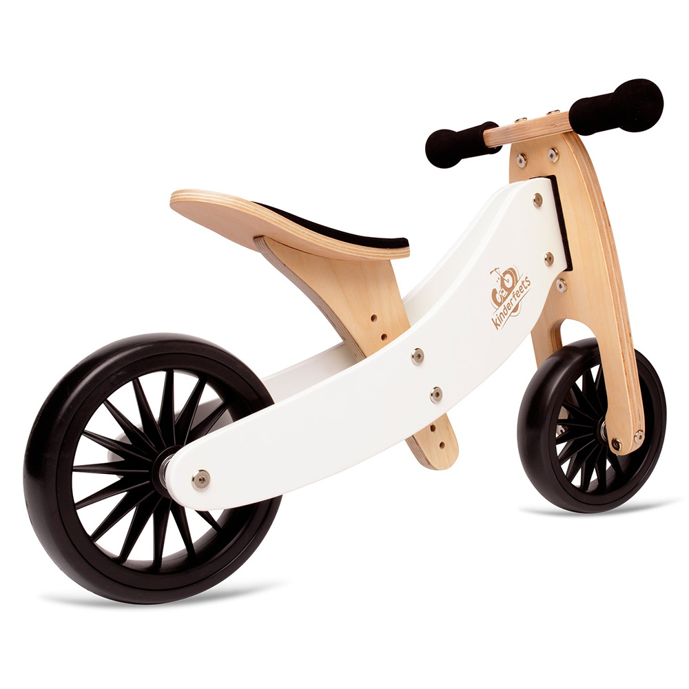 Kinderfeets - 2-in-1 Tiny Tot PLUS Tricycle & Bike - White