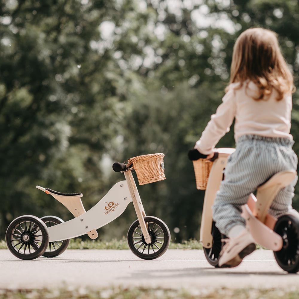 Kinderfeets - 2-in-1 Tiny Tot PLUS Tricycle & Bike - White