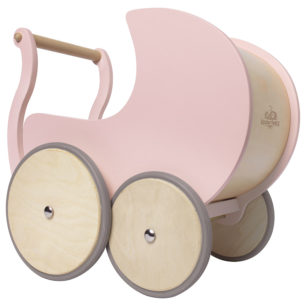 Kinderfeets - Wooden Pram & Walker - Rose