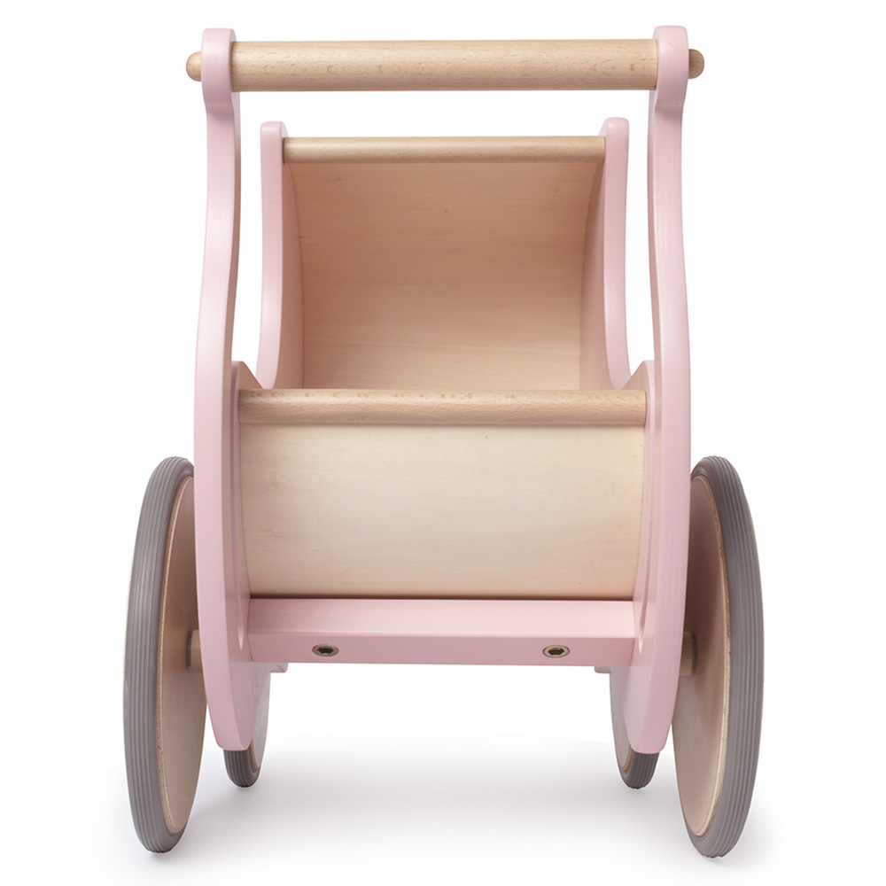 Kinderfeets - Wooden Pram & Walker - Rose