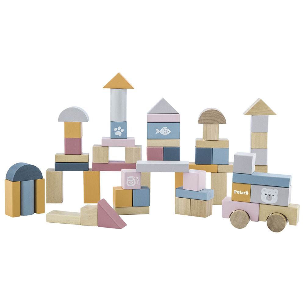 PolarB - Wooden Blocks - 60pcs