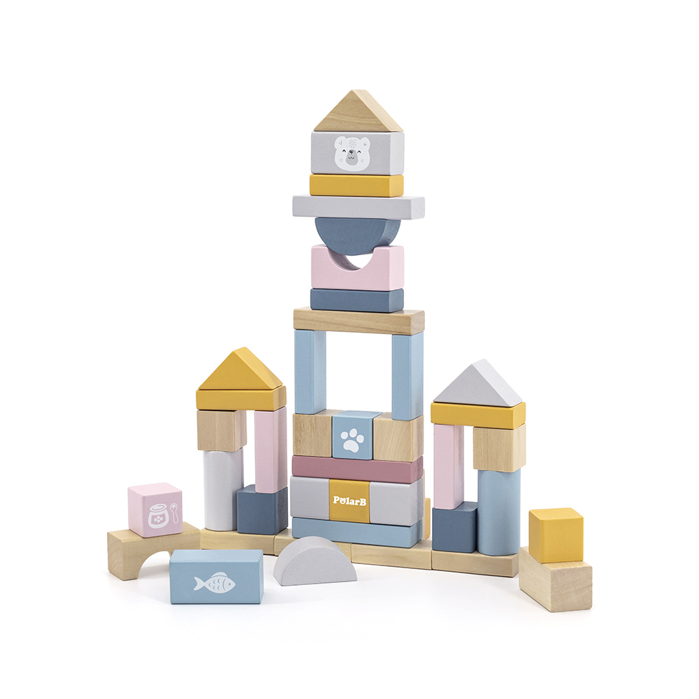 PolarB - Wooden Blocks - 60pcs