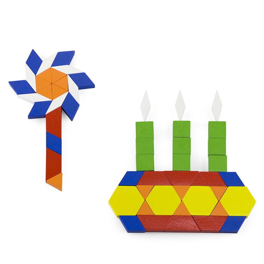 Viga - Geometric Blocks - 250pcs - Shape & Color Recognition Toy - 3Y+