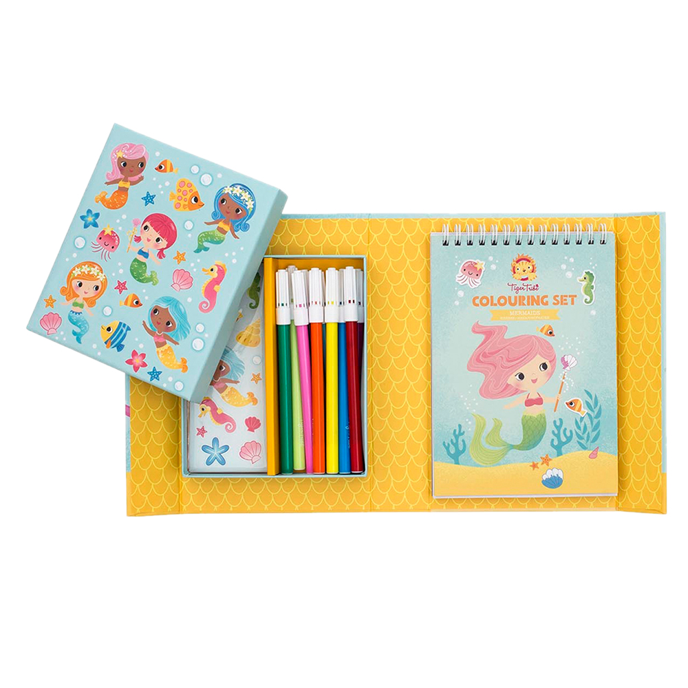 Tiger Tribe - Mermaids Colouring Set