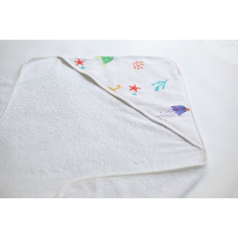 Boreas - Organic Baby Towel 3Pc Set - Cake By The Ocean 