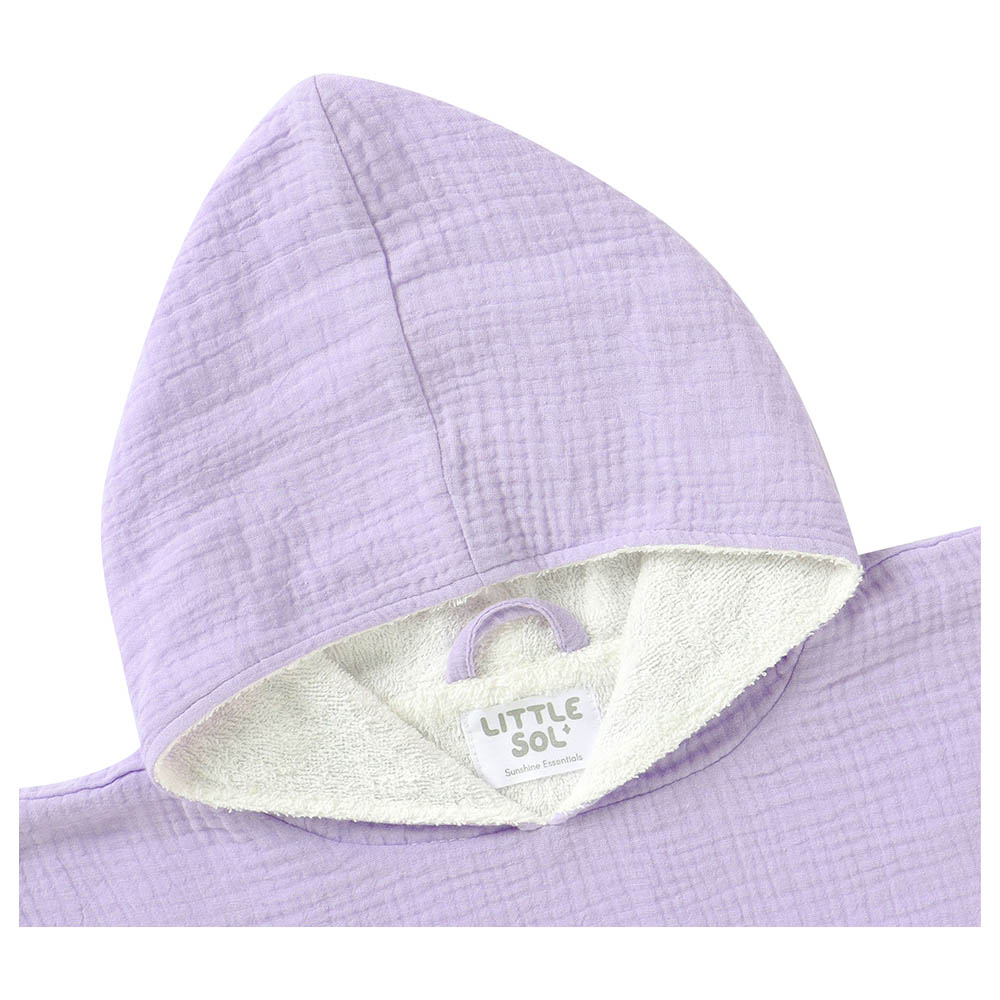 Little Sol+ - Hooded Beach Towel - 0-2Y - Lavender