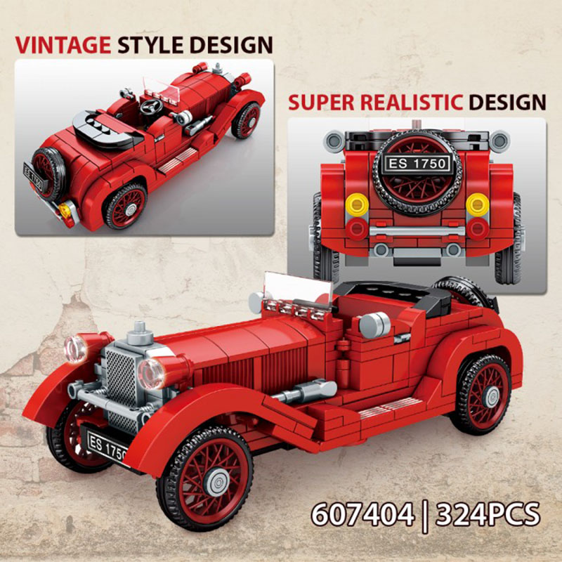 Sembo - Classic Horn Car Building Blocks - 324 Pcs - Red