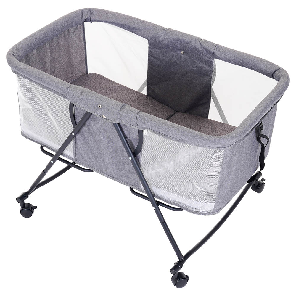 Uniqoo - Tita Travel Foldable Baby Bed - Khaki