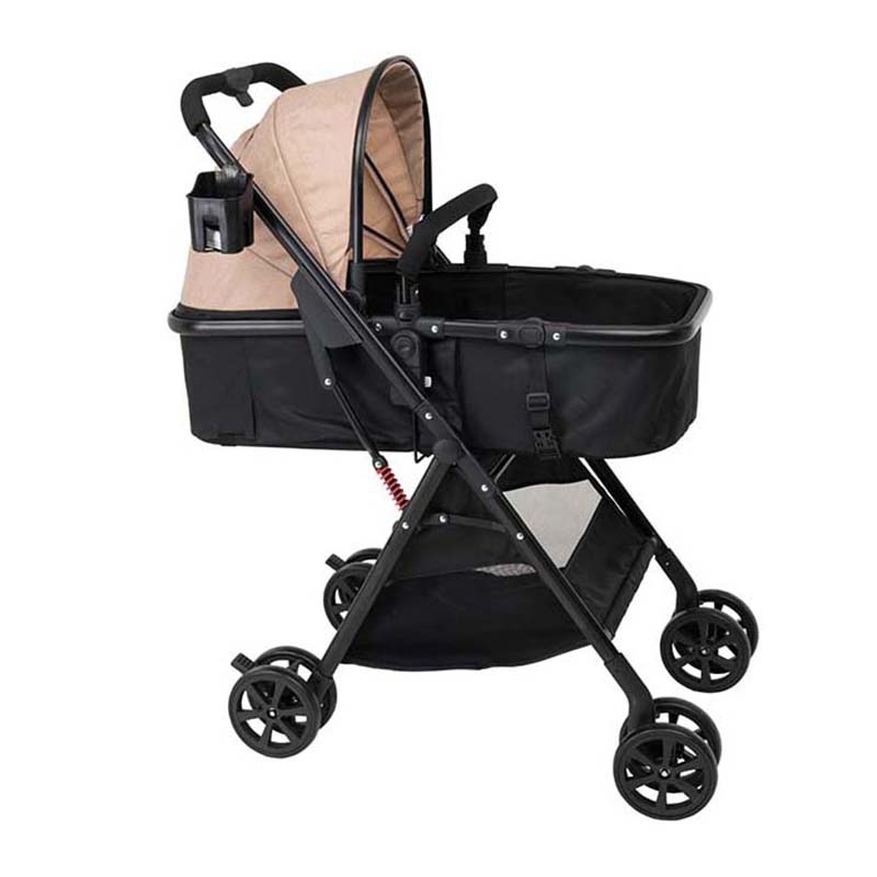 Uniqoo - 5 Portable Pram with Diaper Bag - Beige