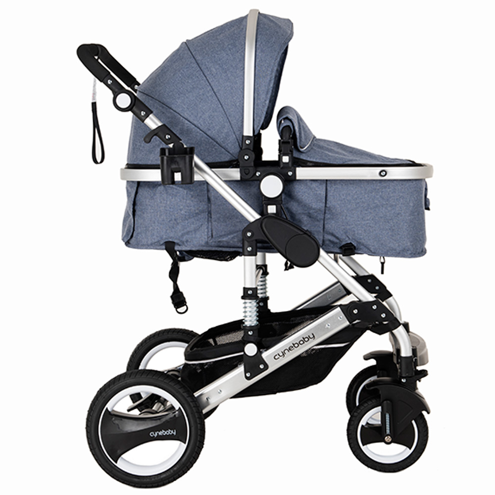 Cynebaby 7 Blue - Luxury 3 in 1 Pram