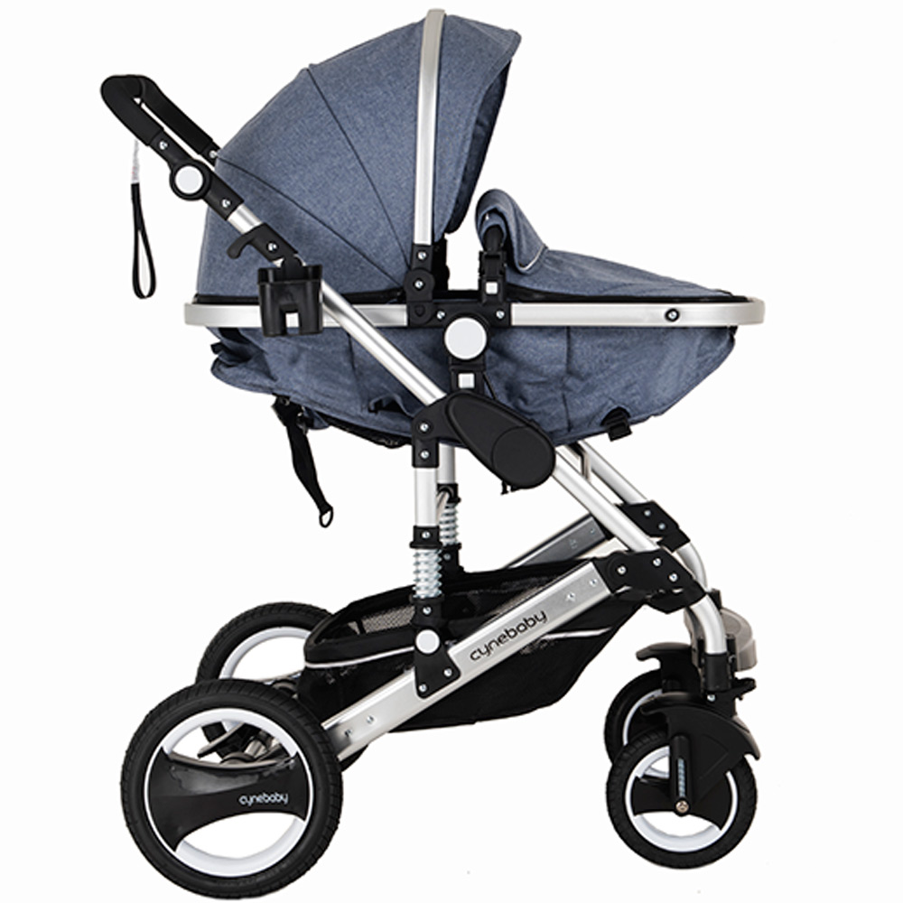 Cynebaby 7 Blue - Luxury 3 in 1 Pram