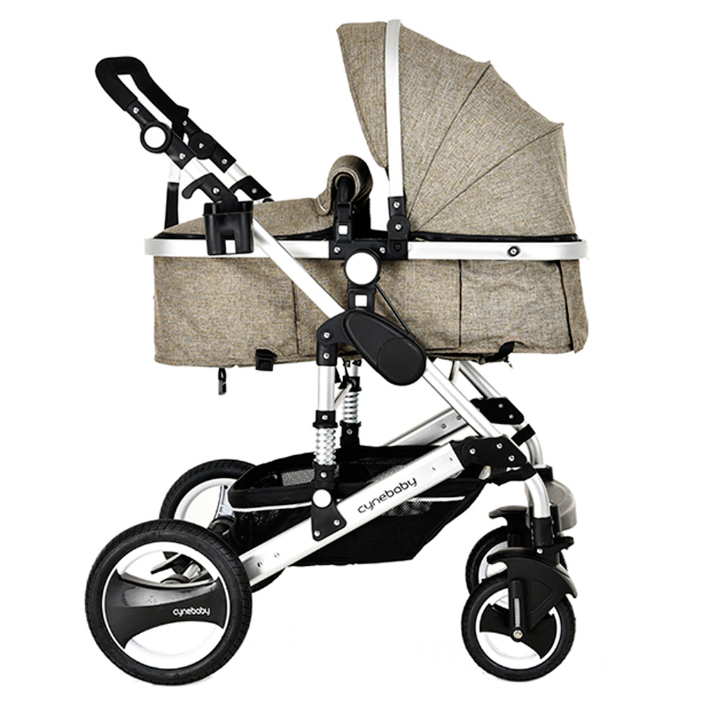 Cynebaby 7 Camel - Luxury 3 in 1 Pram