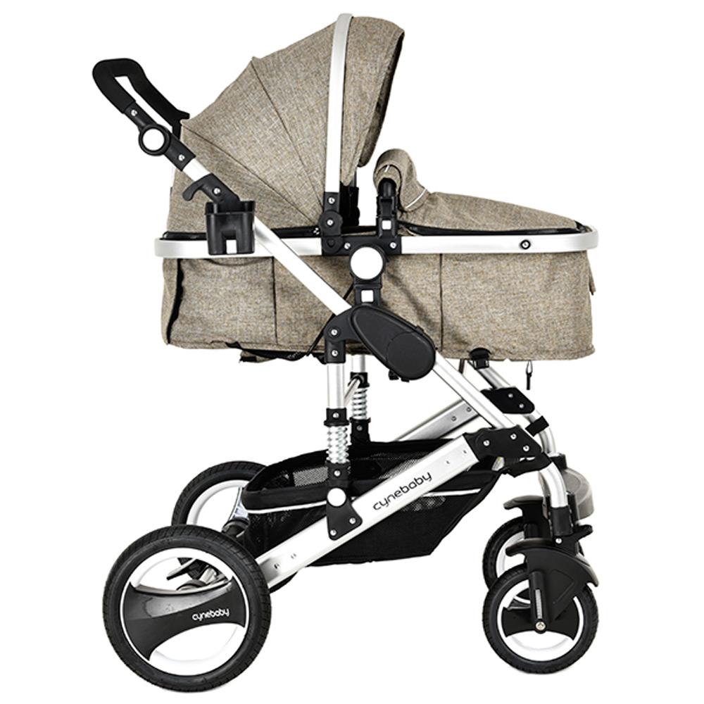 Cynebaby 7 Camel - Luxury 3 in 1 Pram