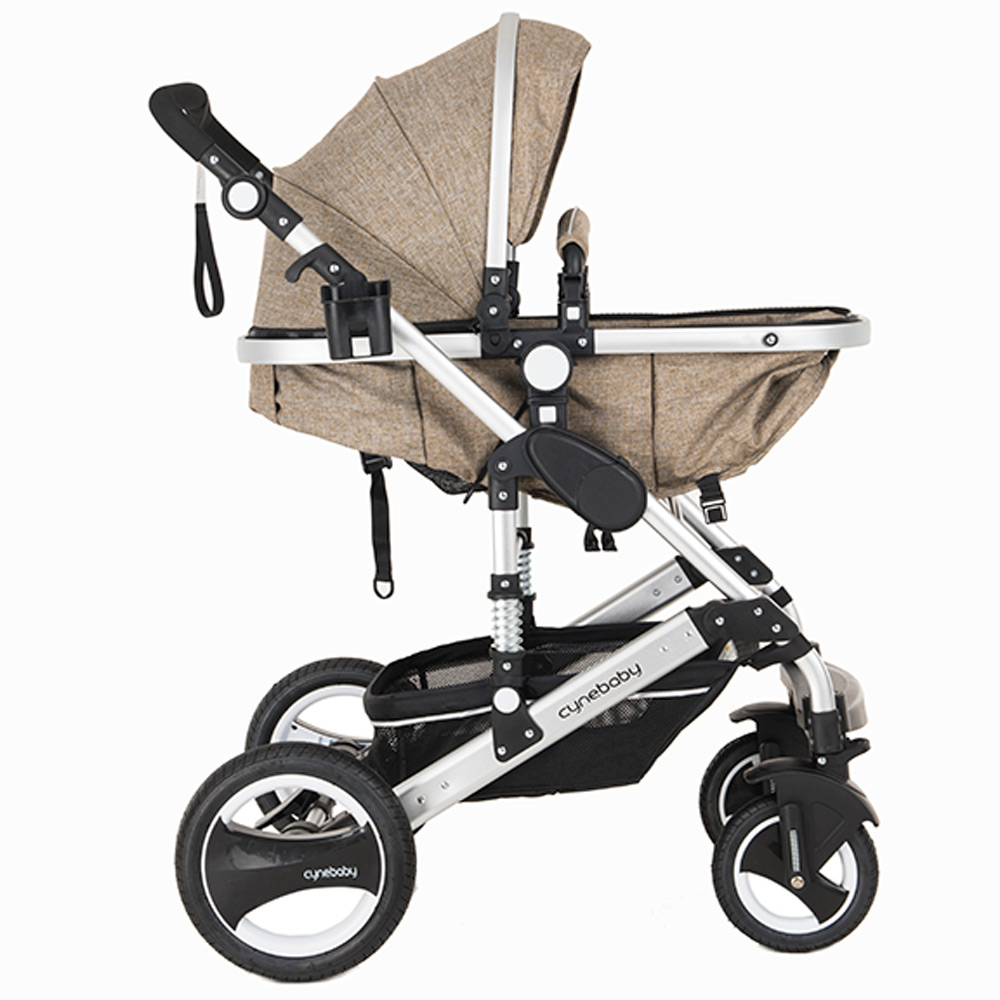 Cynebaby 7 Camel - Luxury 3 in 1 Pram