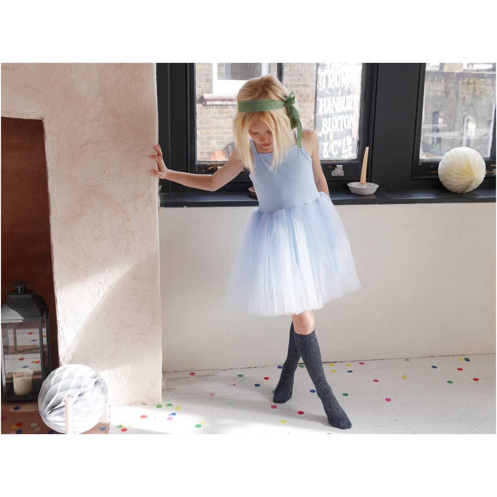 Bob & Blossom Sky Dress - Blue