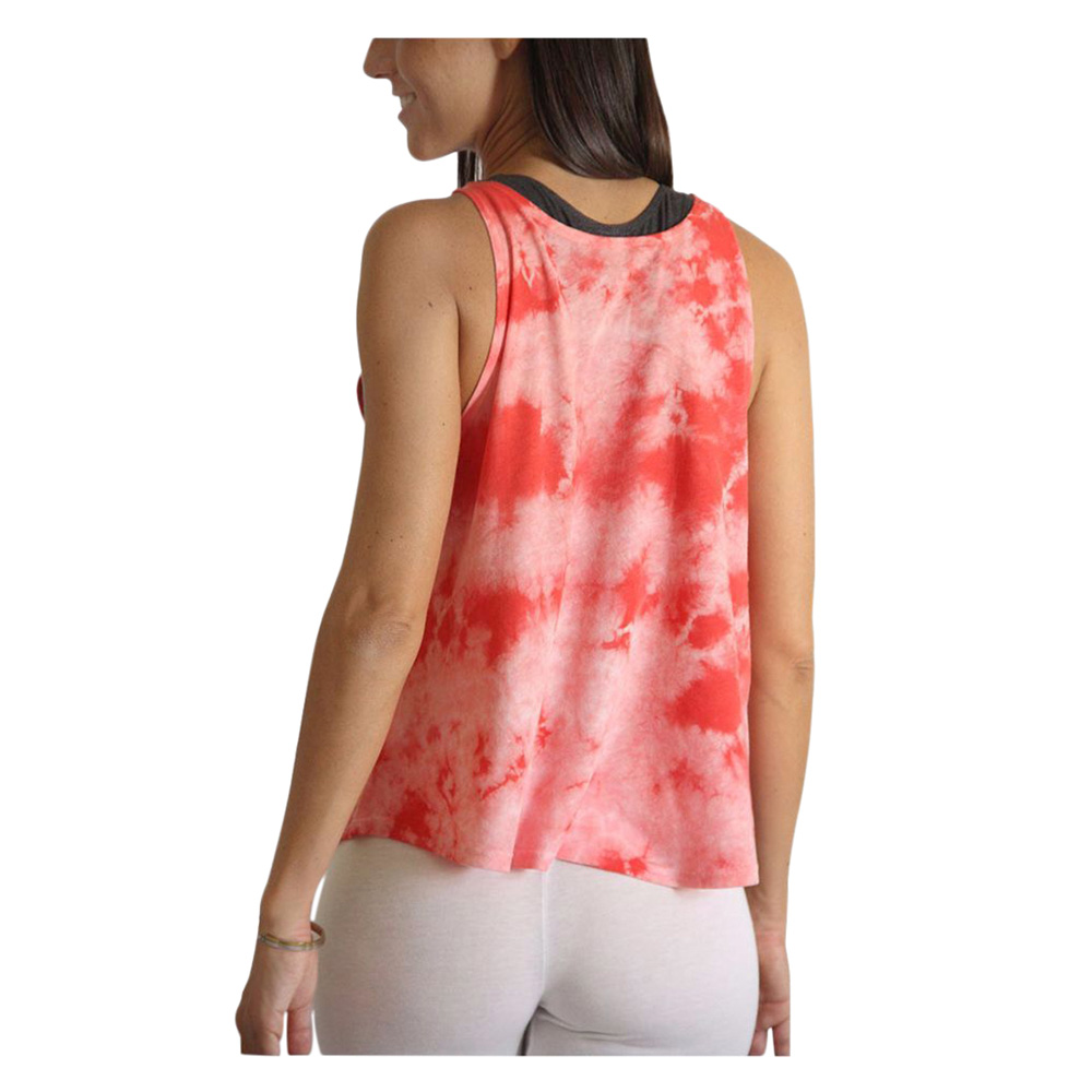 Rumi - Sun Air Flared Tank Shibori - Poppy
