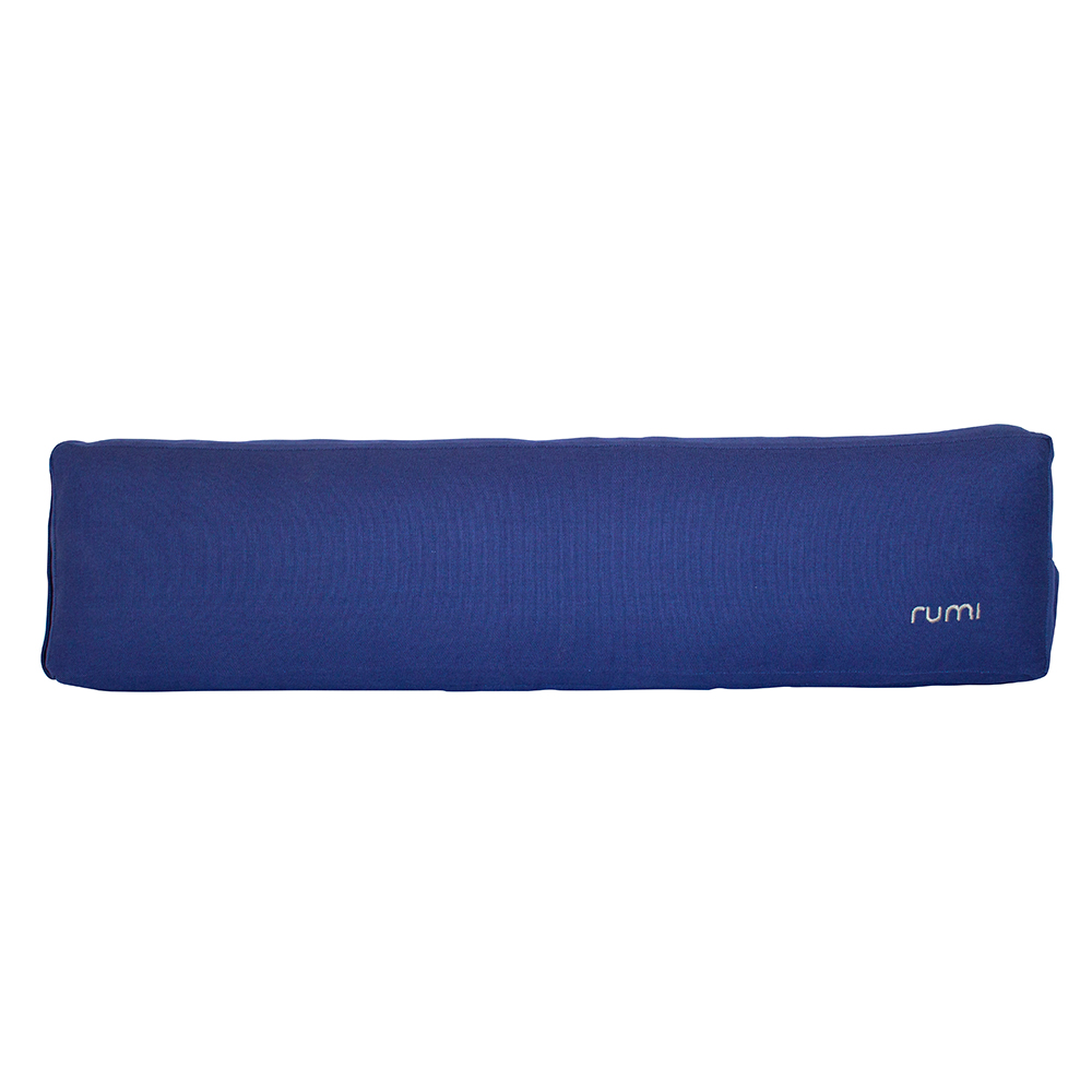 Rumi Earth - Yoga Cotton Bolster Lean Midnight - Blue