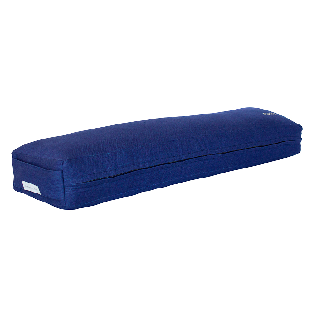 Rumi Earth - Yoga Cotton Bolster Lean Midnight - Blue