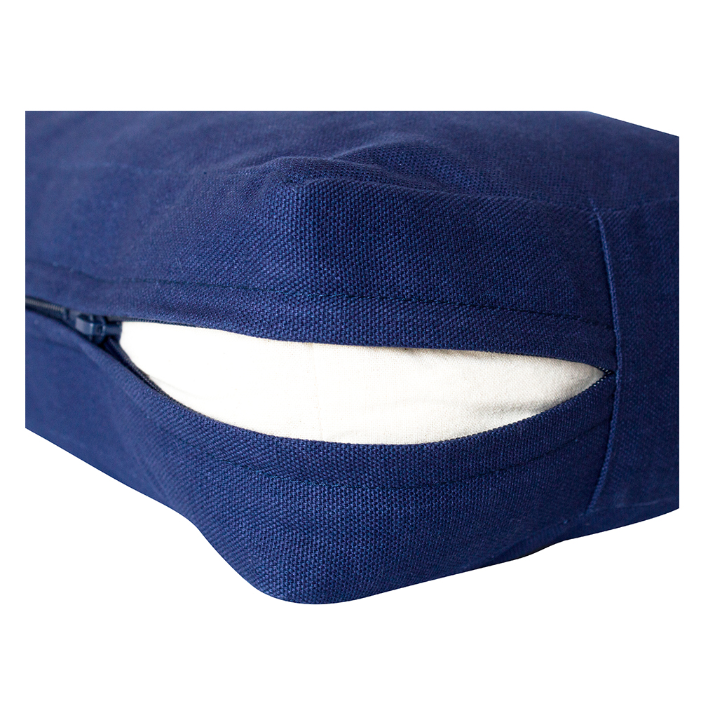 Rumi Earth - Yoga Cotton Bolster Lean Midnight - Blue