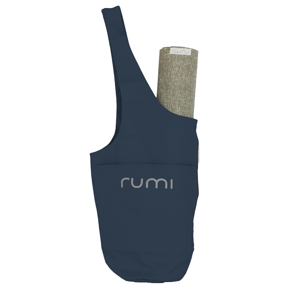 Rumi Earth - Yoga Tote Midnight - Stone Logo