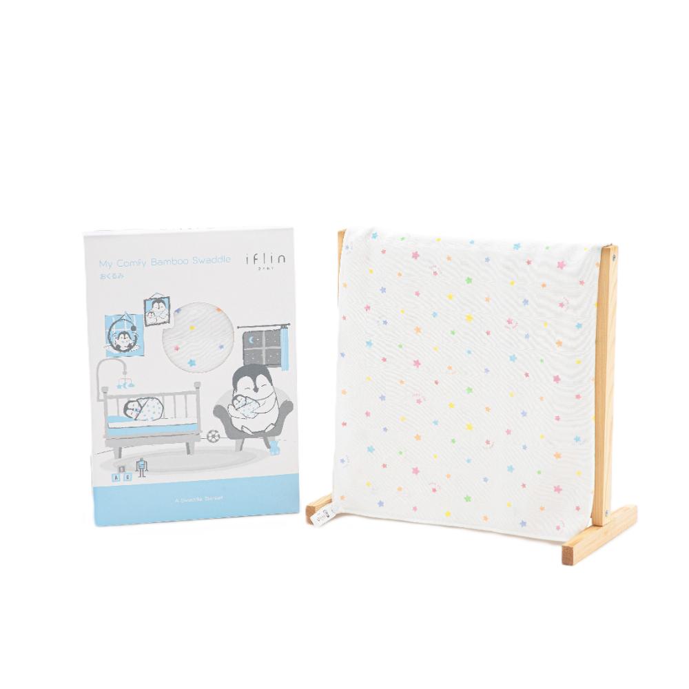 Iflin Baby - My Comfy Bamboo Swaddle - Playful Stars