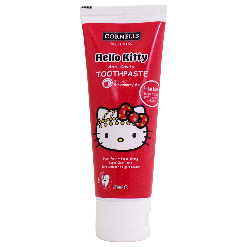 Cornells Wellness - Hello Kitty Tooth Paste - 75Ml - Strawberry