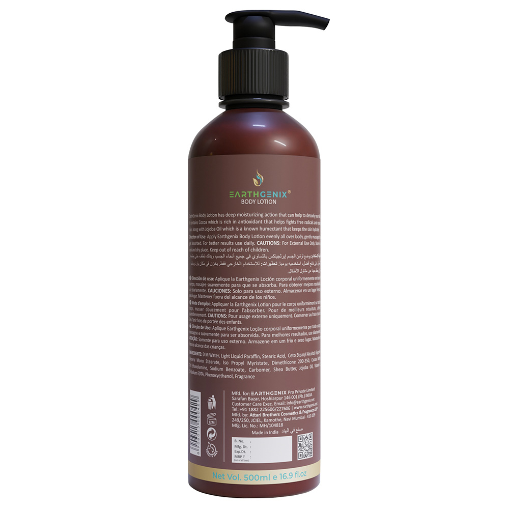 Earthgenix - Cocoa Jojoba Oil Body Lotion- 500ml - 2pcs