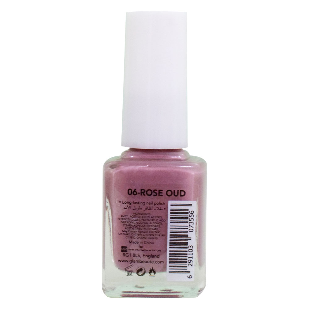 GlamBeaute - Nail Enamel 06 - Rose Oud 13ml