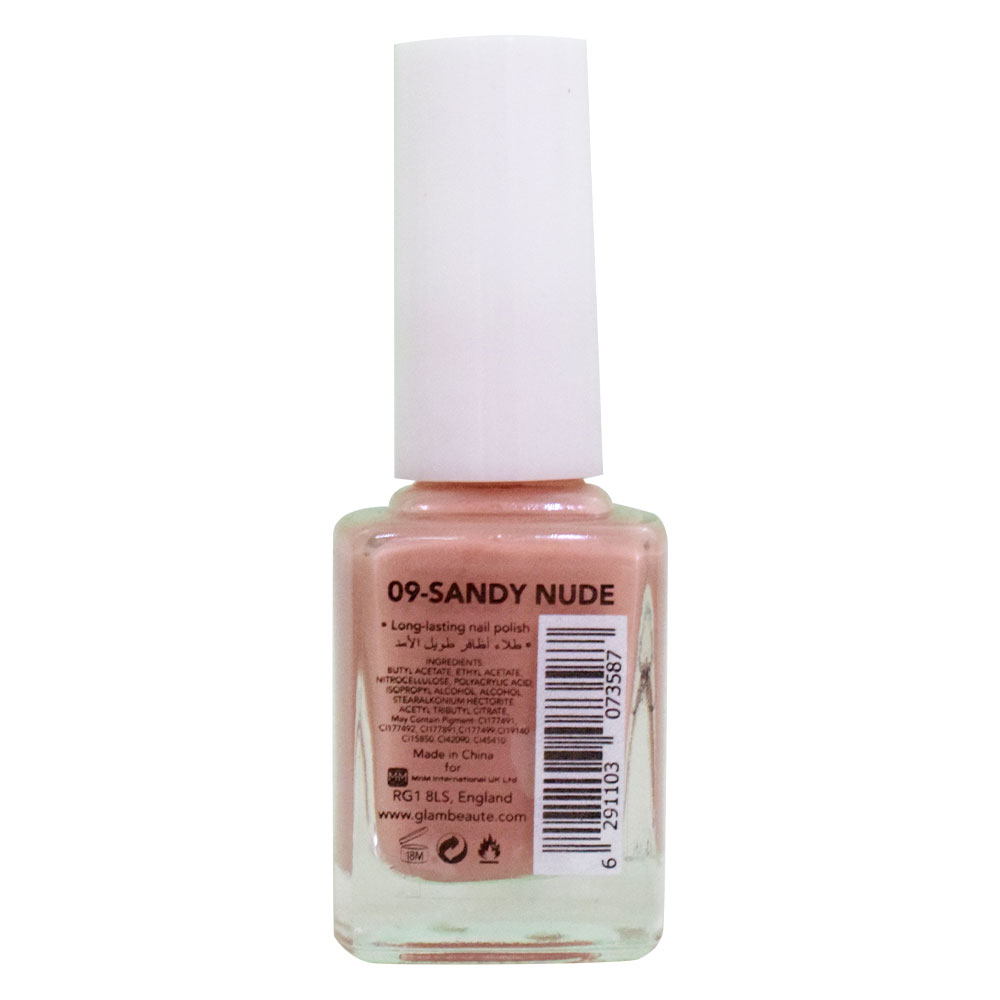 GlamBeaute - Nail Enamel 09 - Sandy Nude 13ml