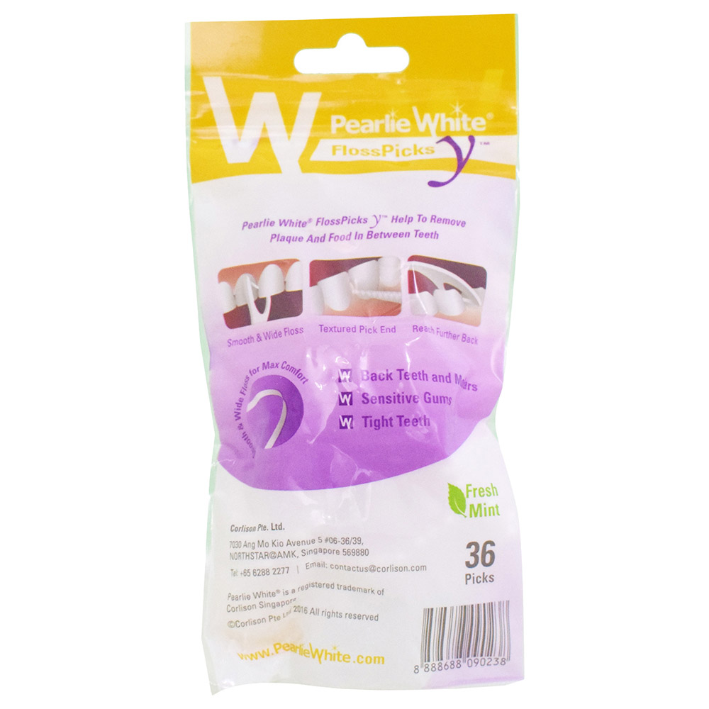 Pearlie White - Floss Picks - 36pcs