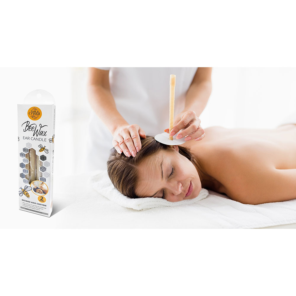 Salt & Crystal - 100% Natural Bee Wax Ear Candles