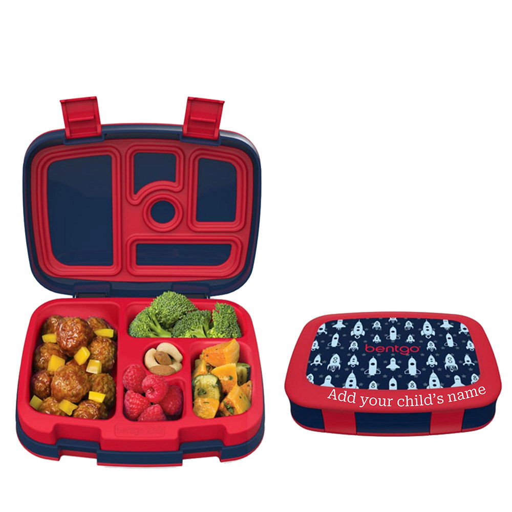 Bentgo - Personalized 5-Compartment Kids Lunch Box - Rocket