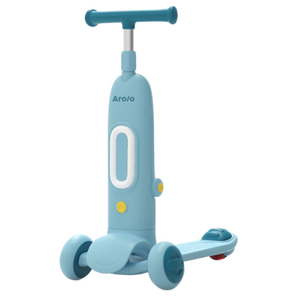 Arolo - Kids Ride Scoot and Slide Scooter - Blue