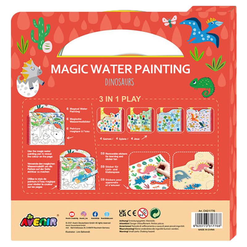 Avenir - Magic Water Painting - Dinosaur