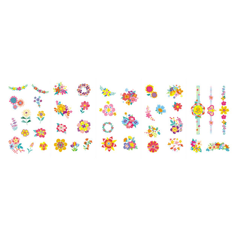 Avenir - Nail Stickers & Tattoos Kit - Flower