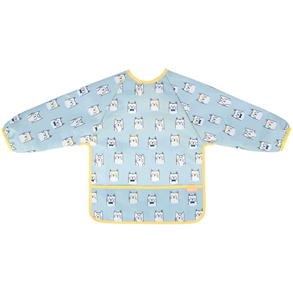 Badabulle - Long-Sleeved Bib - Blue