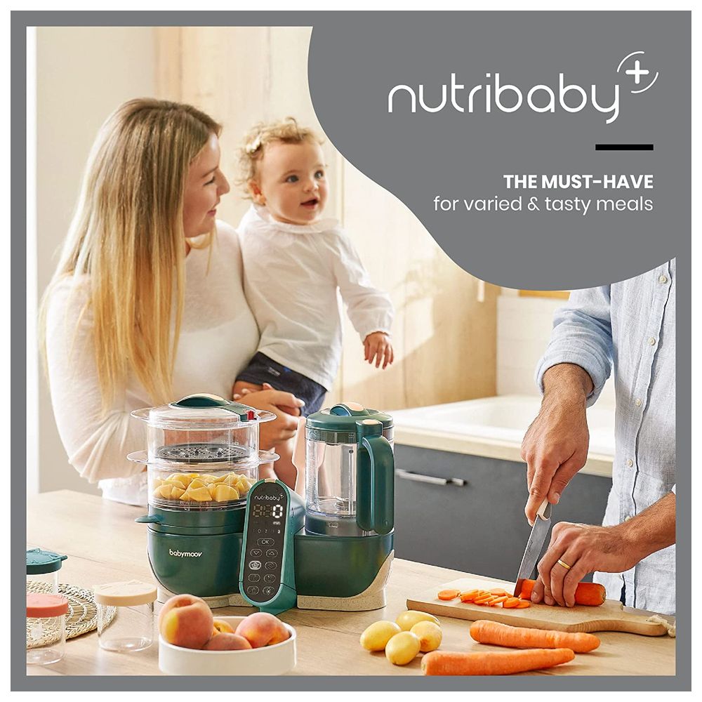 Babymoov - Nutribaby+ 6-in-1 Baby Food Processor - Opal Green