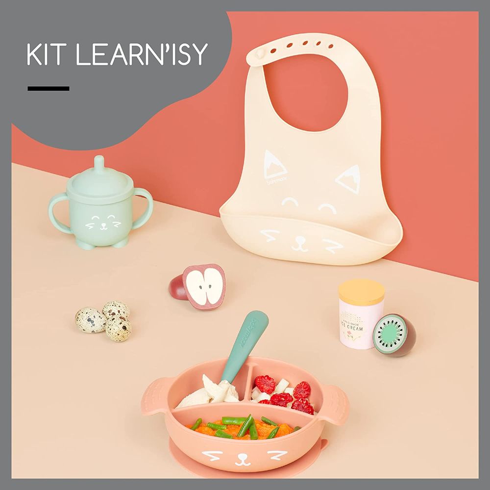Babymoov - Learn ISY Baby Mealtime Set of 4 - Terracotta Fox