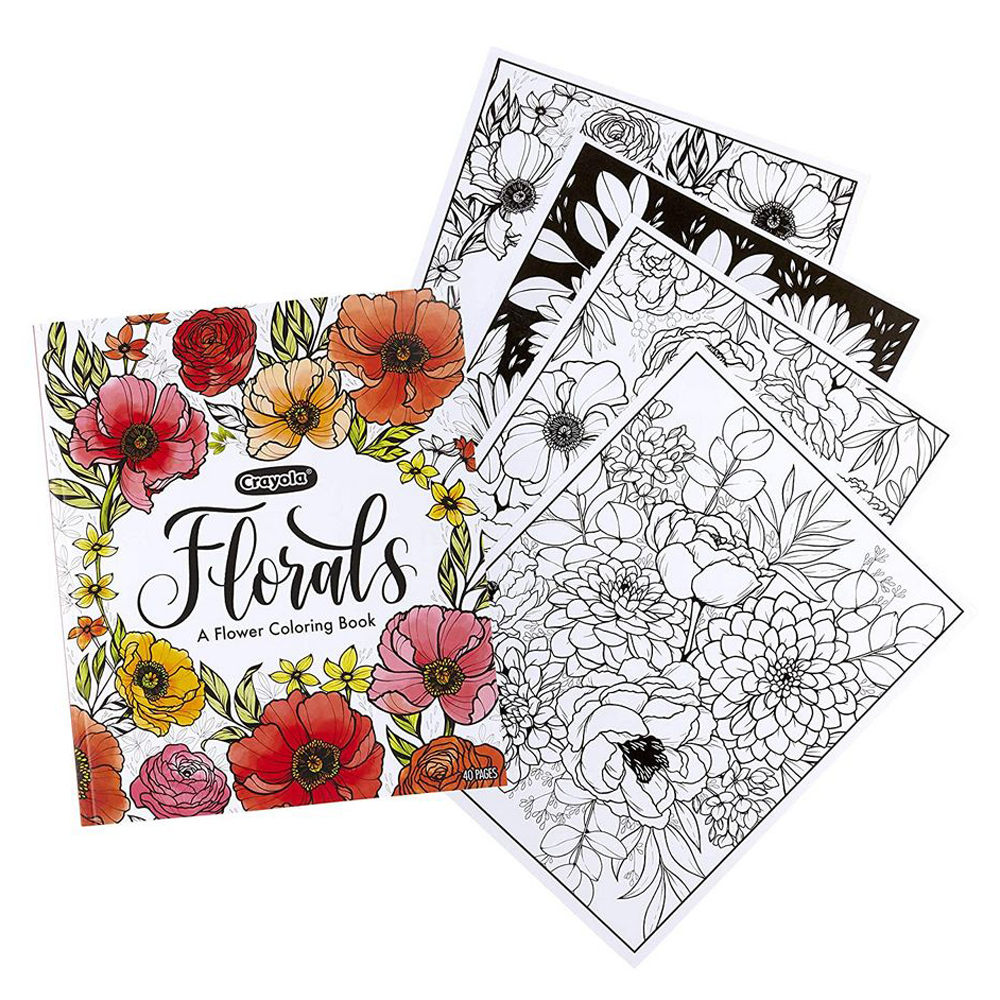 Crayola - 40-Page Coloring Book Colors In Bloom