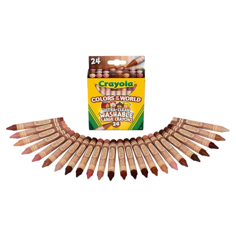 Crayola - Washable Crayons - Colours of the World - 24pcs