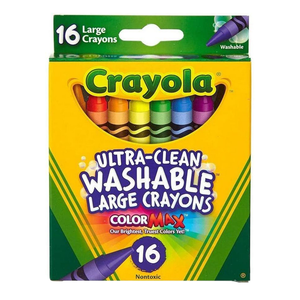 Crayola - 16 Ct Ultra-Clean Washable Large Crayons 
