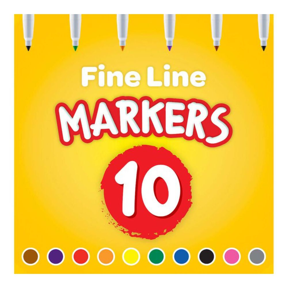 Crayola - 10 Classic Fine Line Colormax Markers