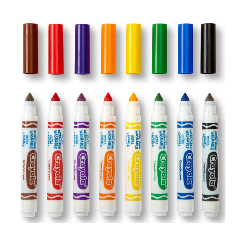 Crayola - 8 Ultra Clean Washable Classic Broad Line Markers
