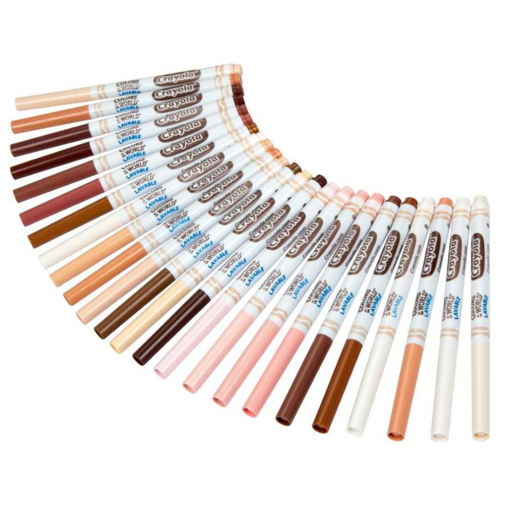 Crayola - Colors of the World Fine Line Washable Skin Tone Markers