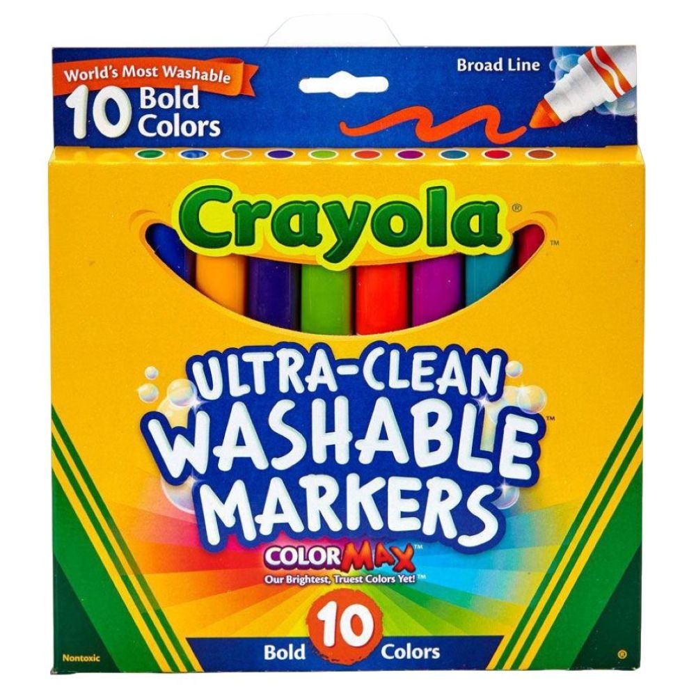 Crayola - Ultra Clean Washable Bold Colors - 10 Colors