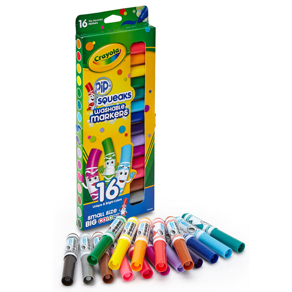 Crayola - Washable Pip-Squeaks Markers - 16pcs